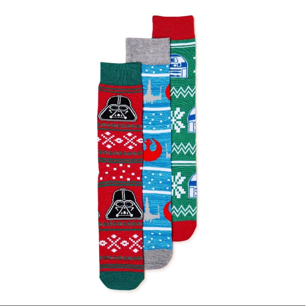 Men's Star Wars Holiday Three-Pack of Crew Socks
